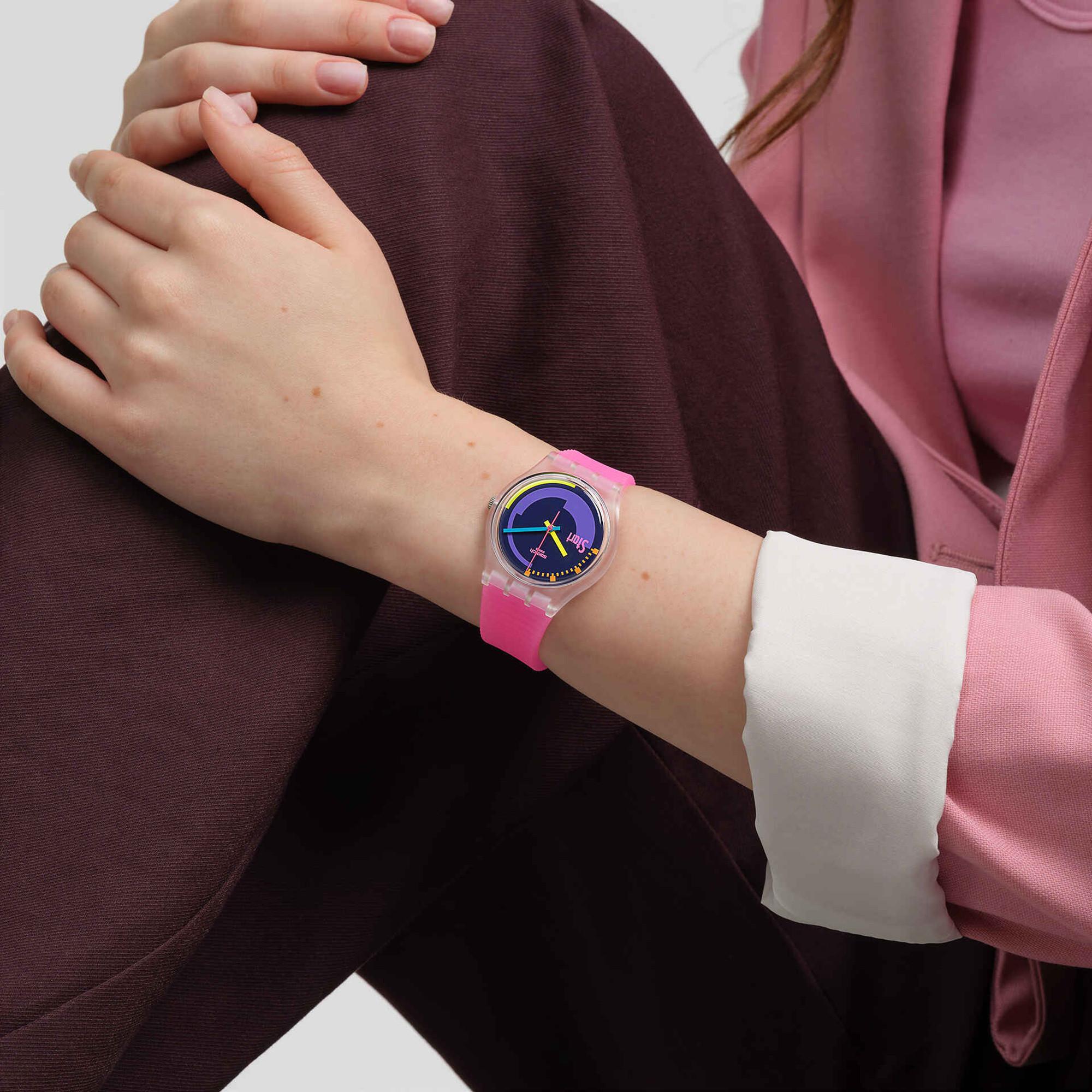 swatch SWATCH NEON PINK PODIUM Horloge analogique 