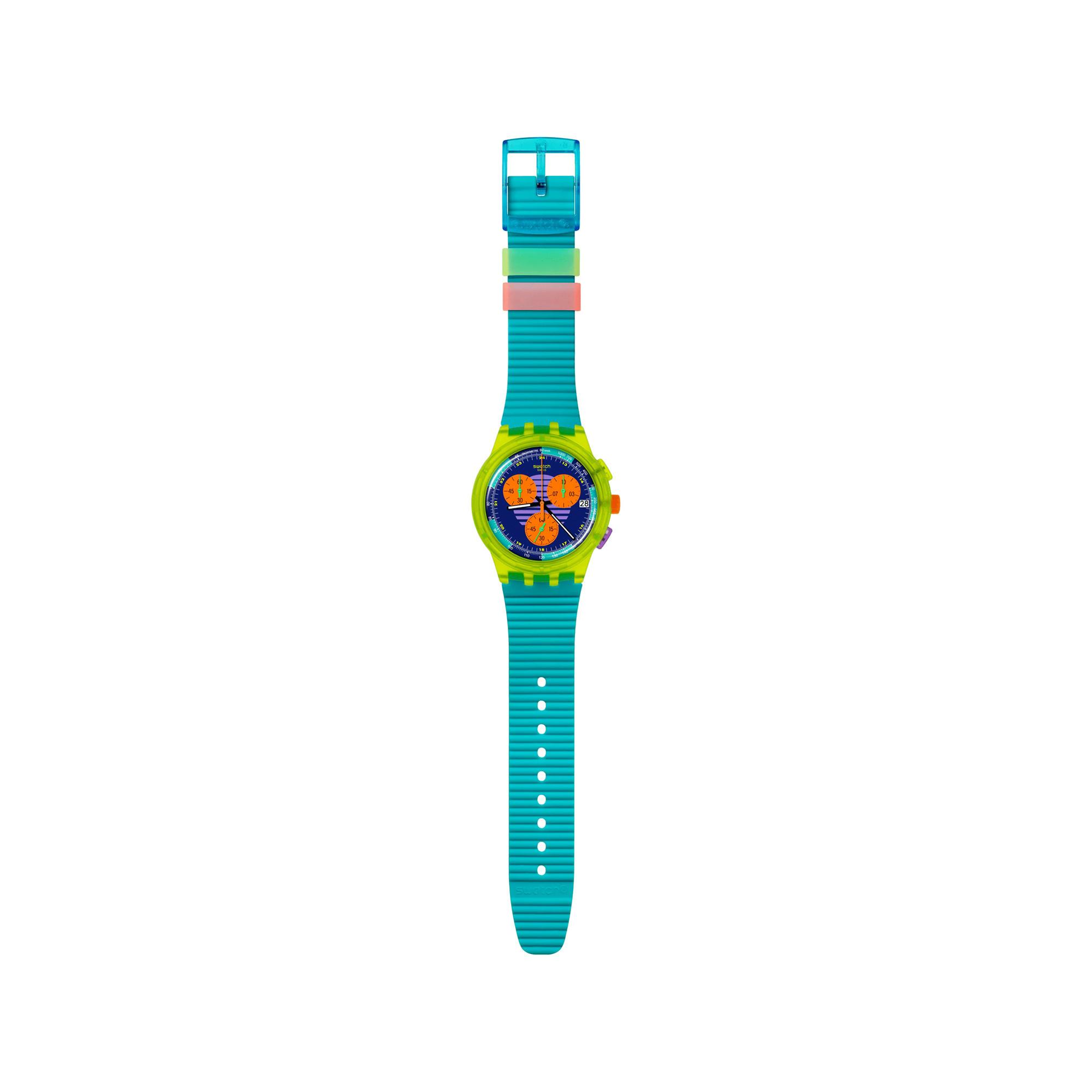 swatch SWATCH NEON WAVE Chronograph Uhr 