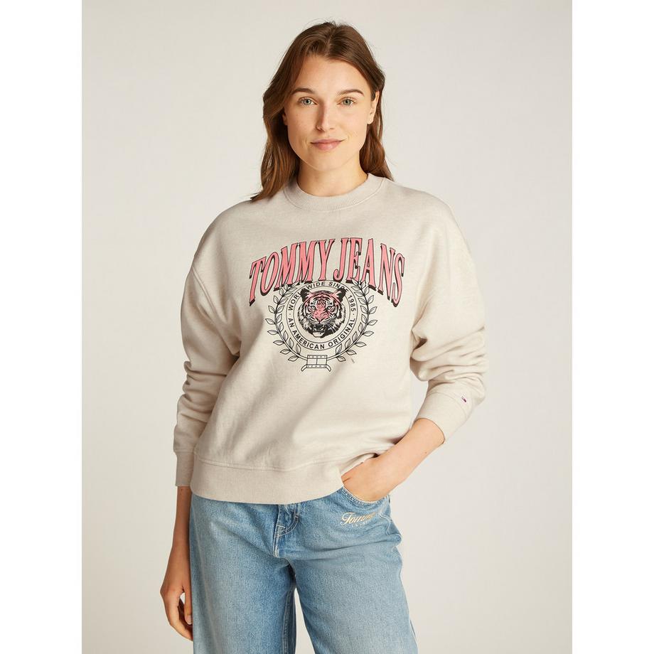 TOMMY JEANS Boxy Fit Felpa Girocollo  