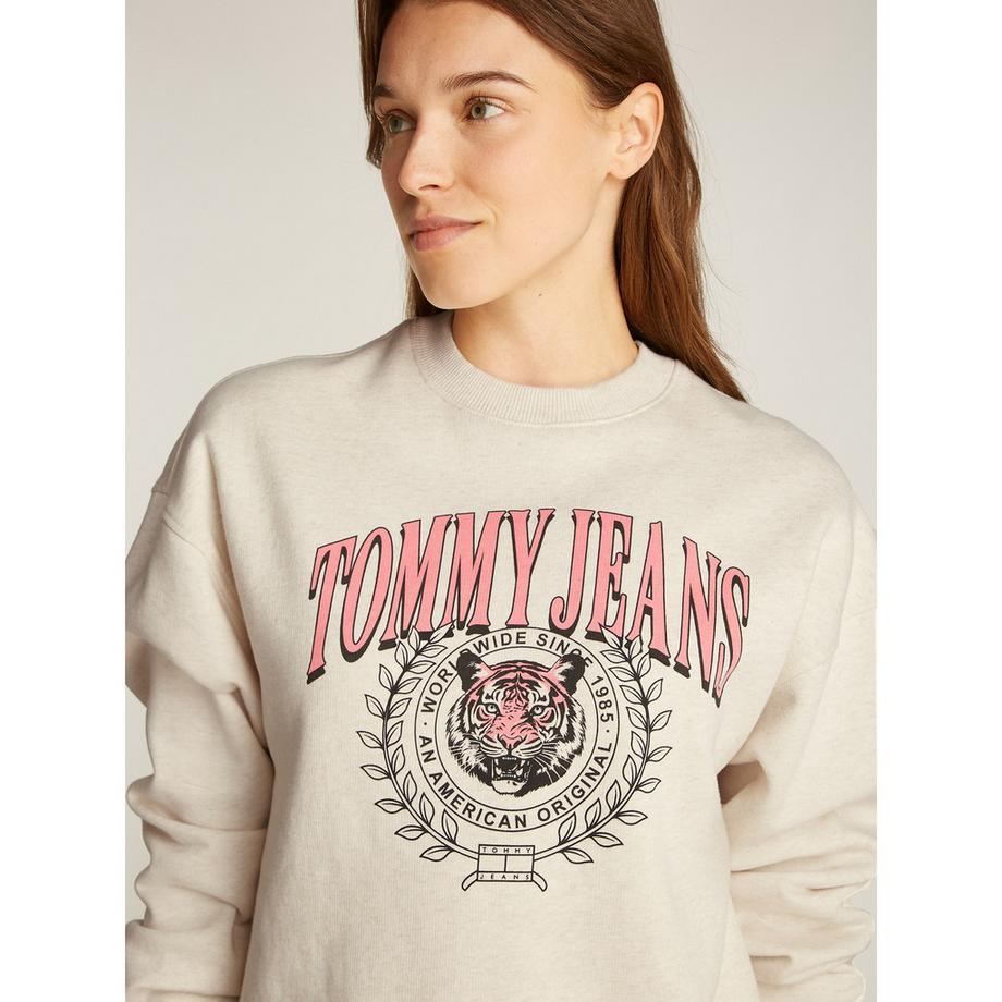 TOMMY JEANS Boxy Fit Felpa Girocollo  