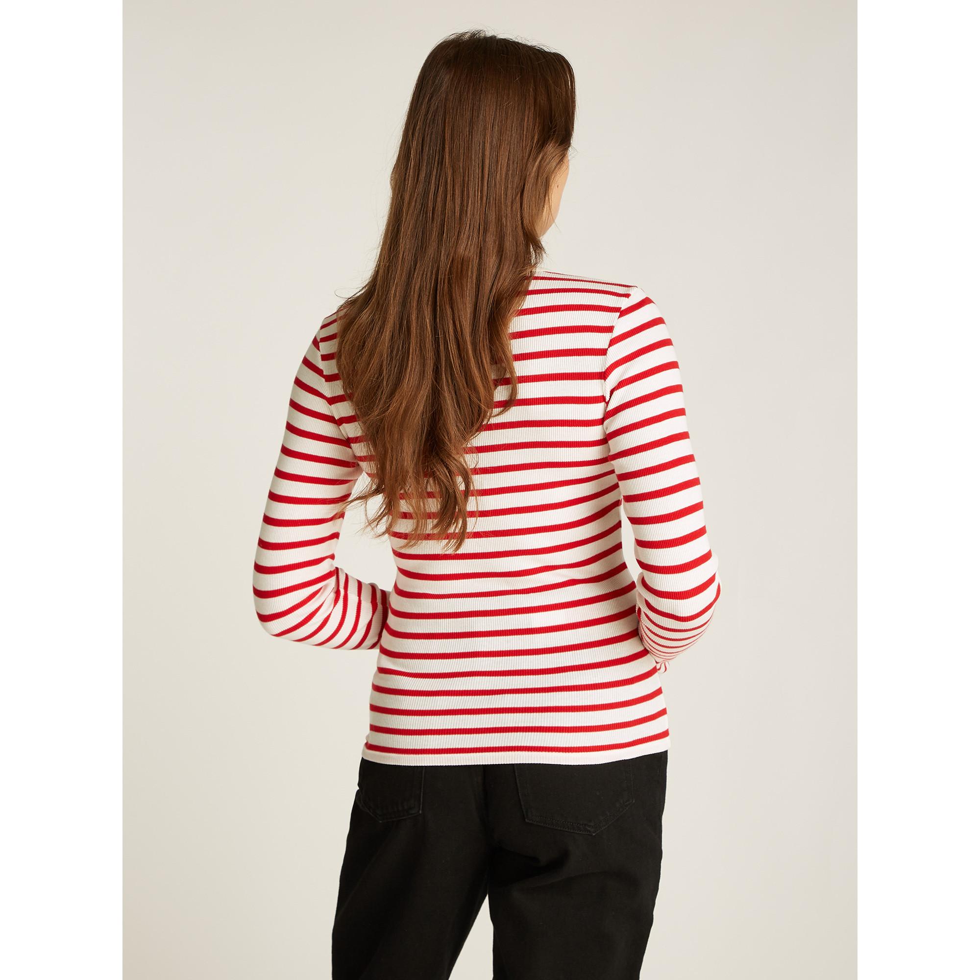 TOMMY JEANS T-shirt a costine Slim Fit maniche lunghe  