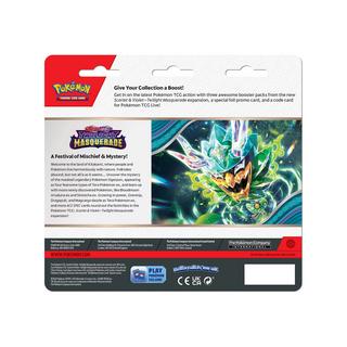 Pokémon  Scarlet & Violet Twilight Masquerade 3-Pack Blister, assortiment aléatoire 