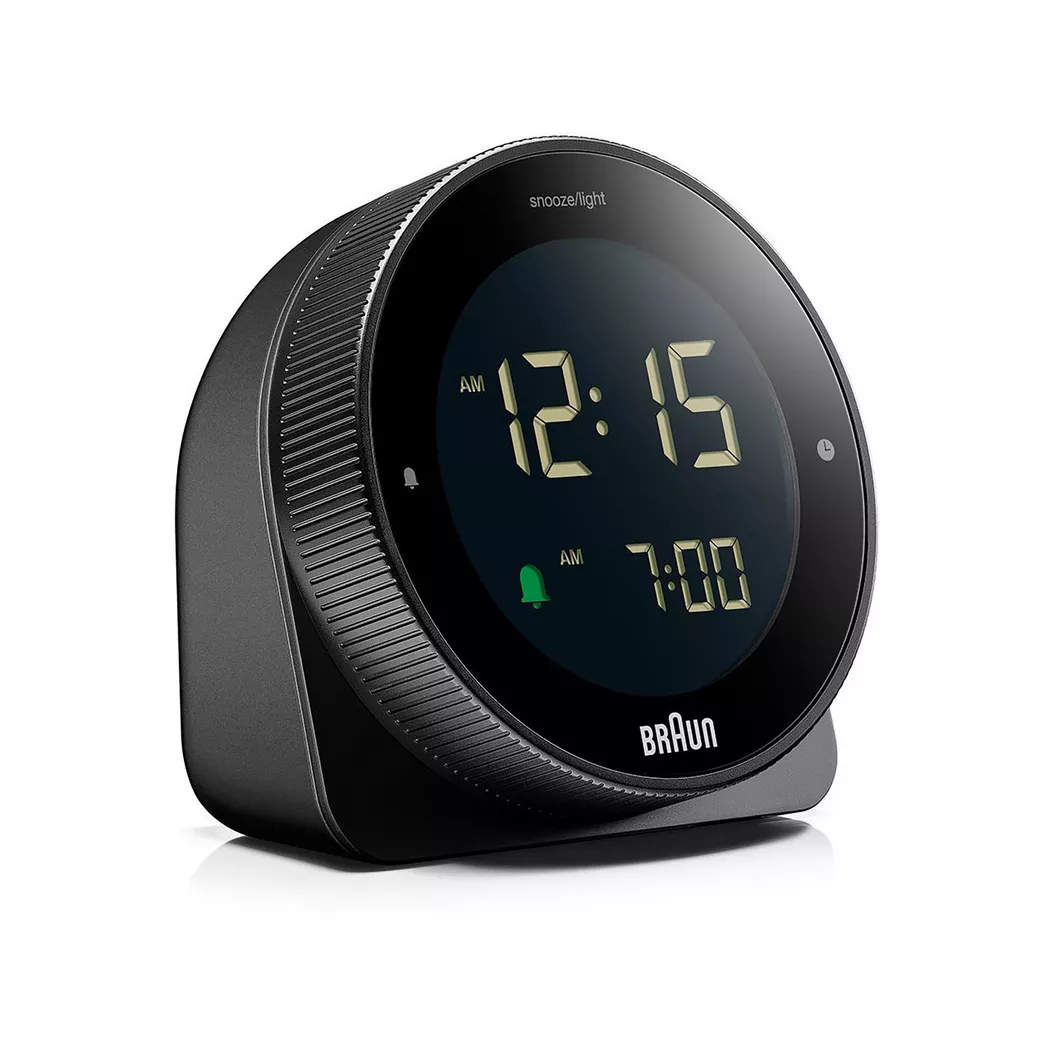 Braun - Digitalwecker, Funk, 8cm, Black