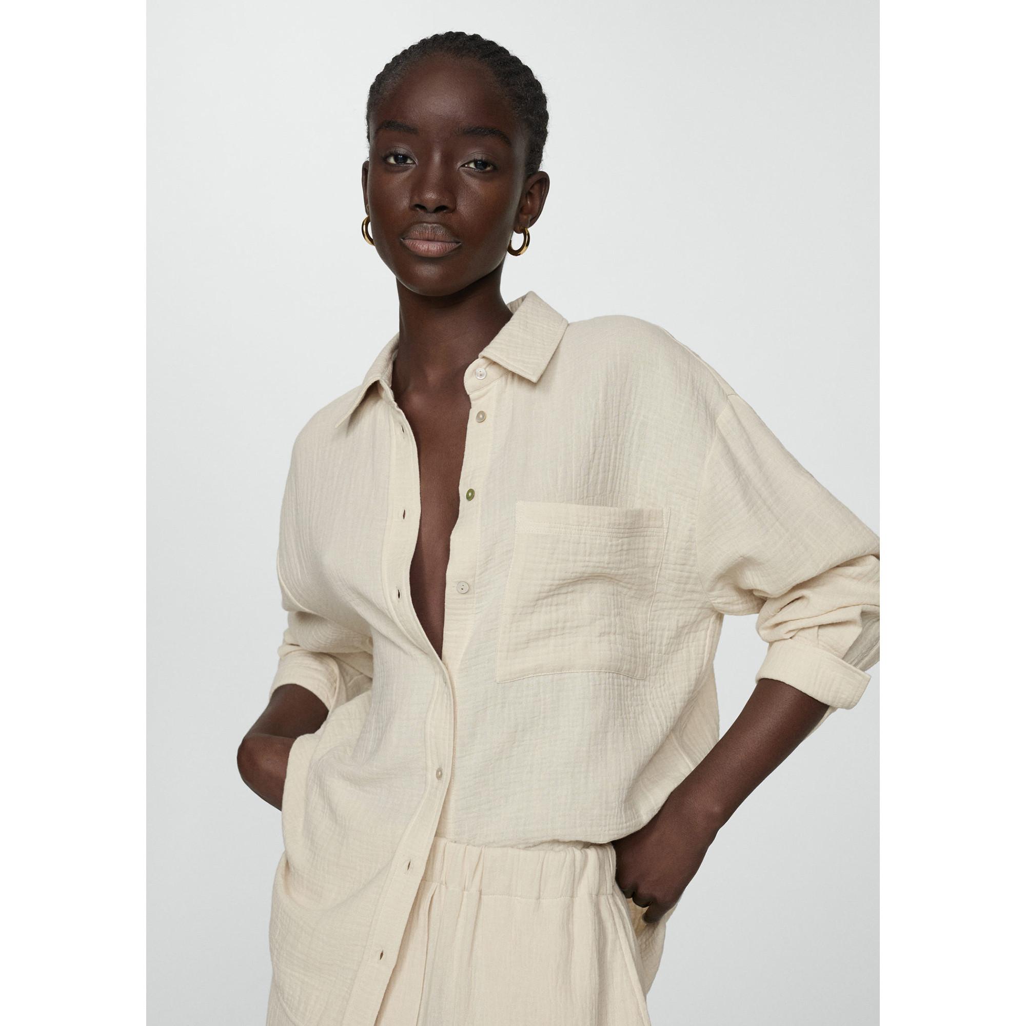 Image of Shirt, Langarm Damen Café L