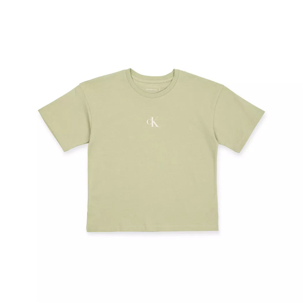 Calvin Klein - T-Shirt, Rundhals, kurzarm, 8A, Hellgrün
