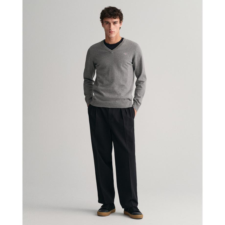 GANT Classic Cotton V-Neck Pullover  