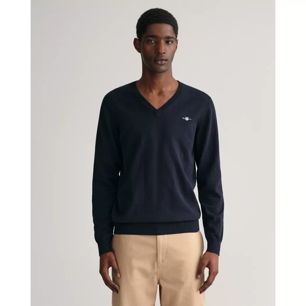 Gant Pull Classic Evening Blue XL Homme