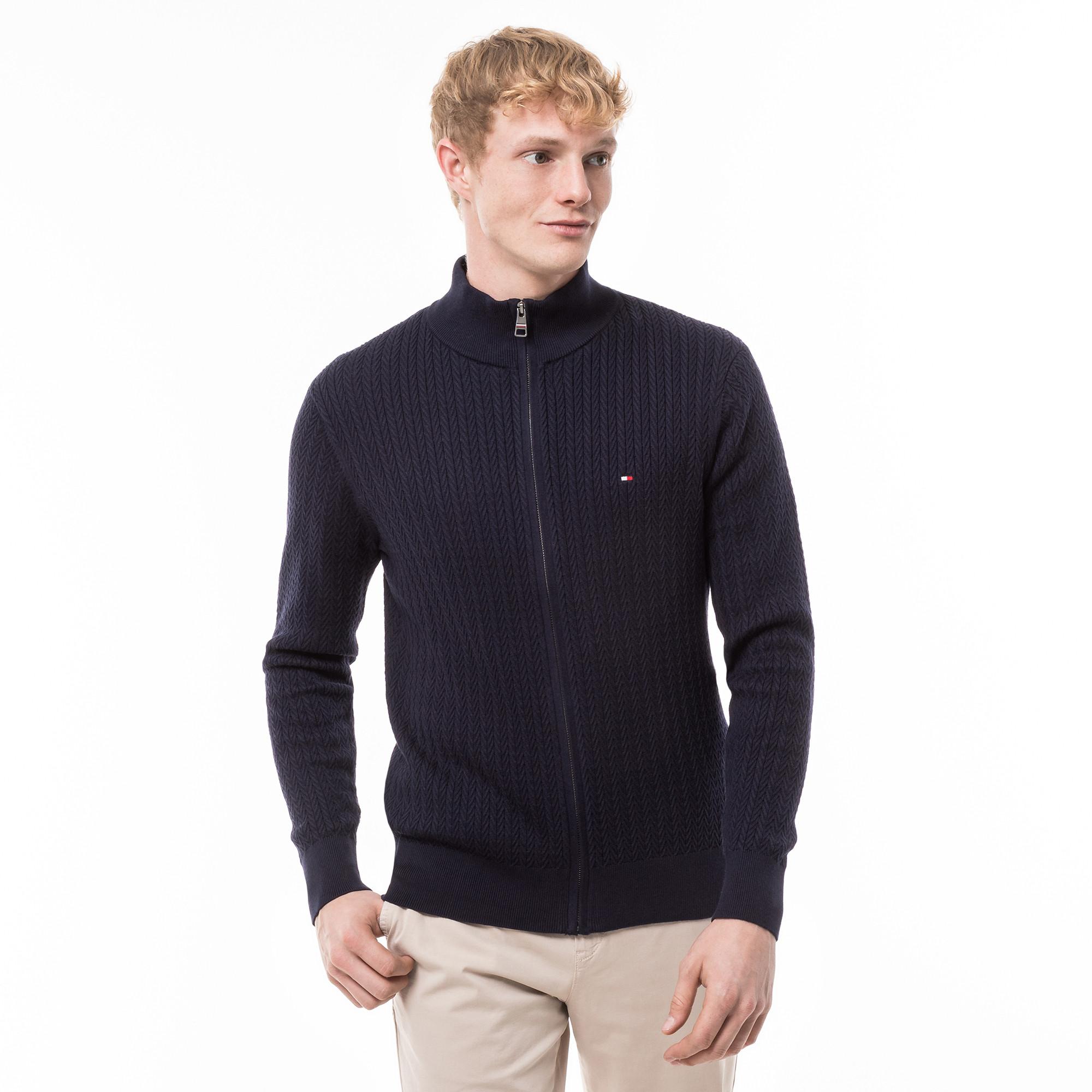 TOMMY HILFIGER  Maglione, con zip 