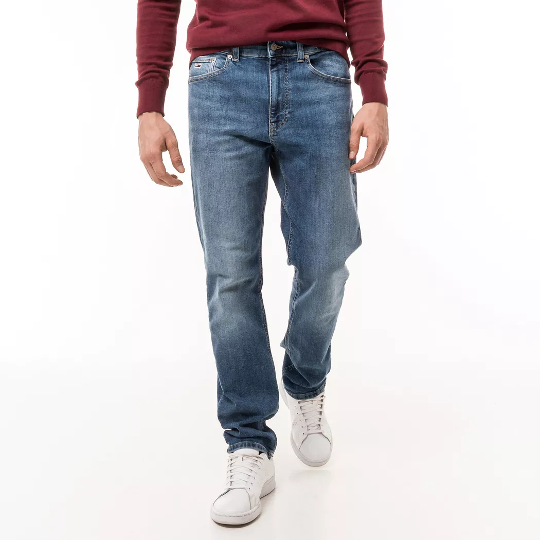 Tommy Jeans pour homme. DM0DM21052 Jean skinny bleu Scanton (38/32), Casuel, Coton, Denim