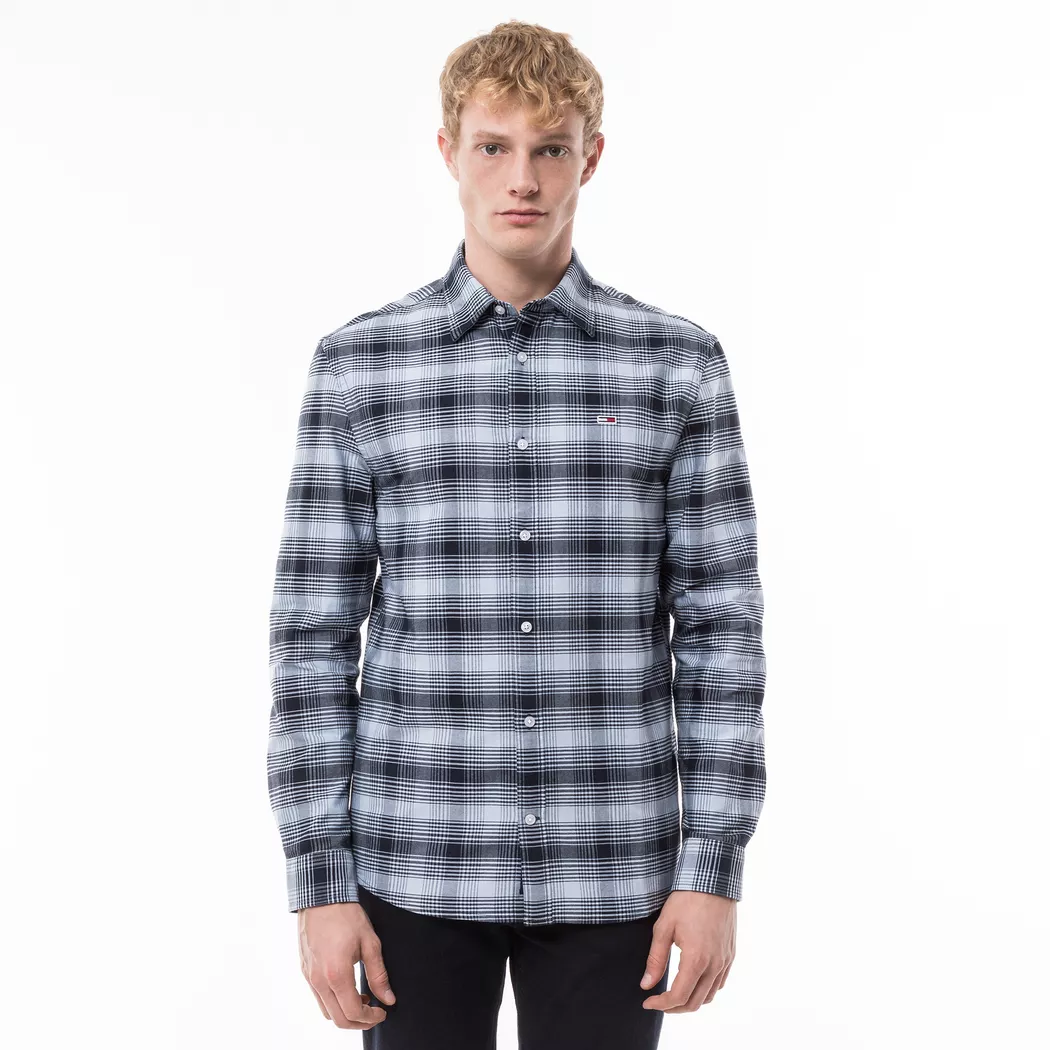 Tommy Jeans - Hemd, langarm, für Herren, Blau, Größe L