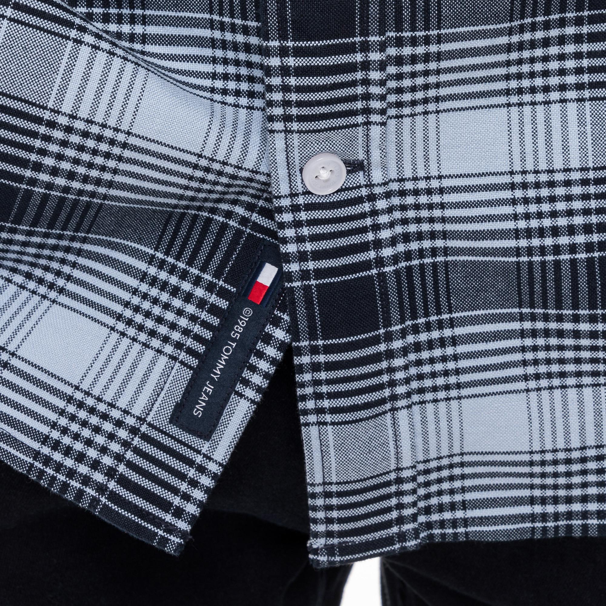 TOMMY JEANS Chemise Carreaux Regular Fit Manches Longues  