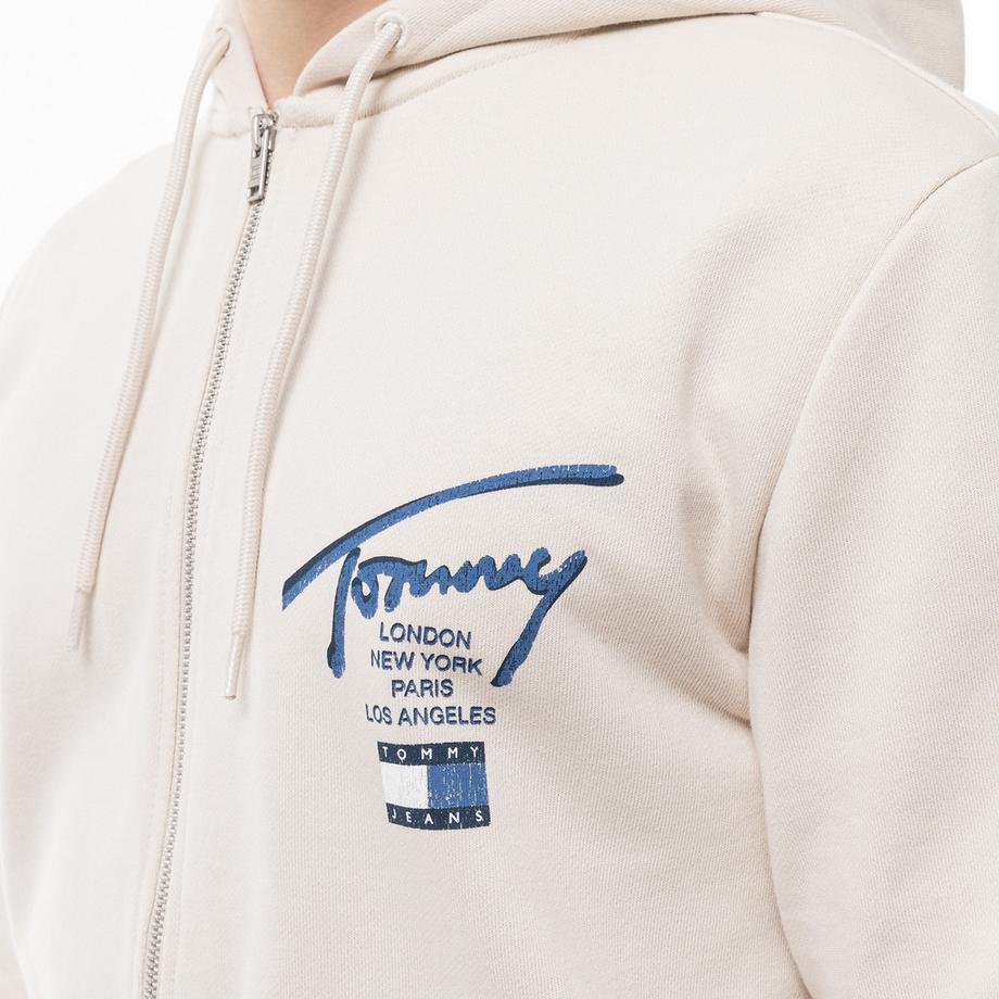 TOMMY JEANS Kapuzen Sweatjacke  