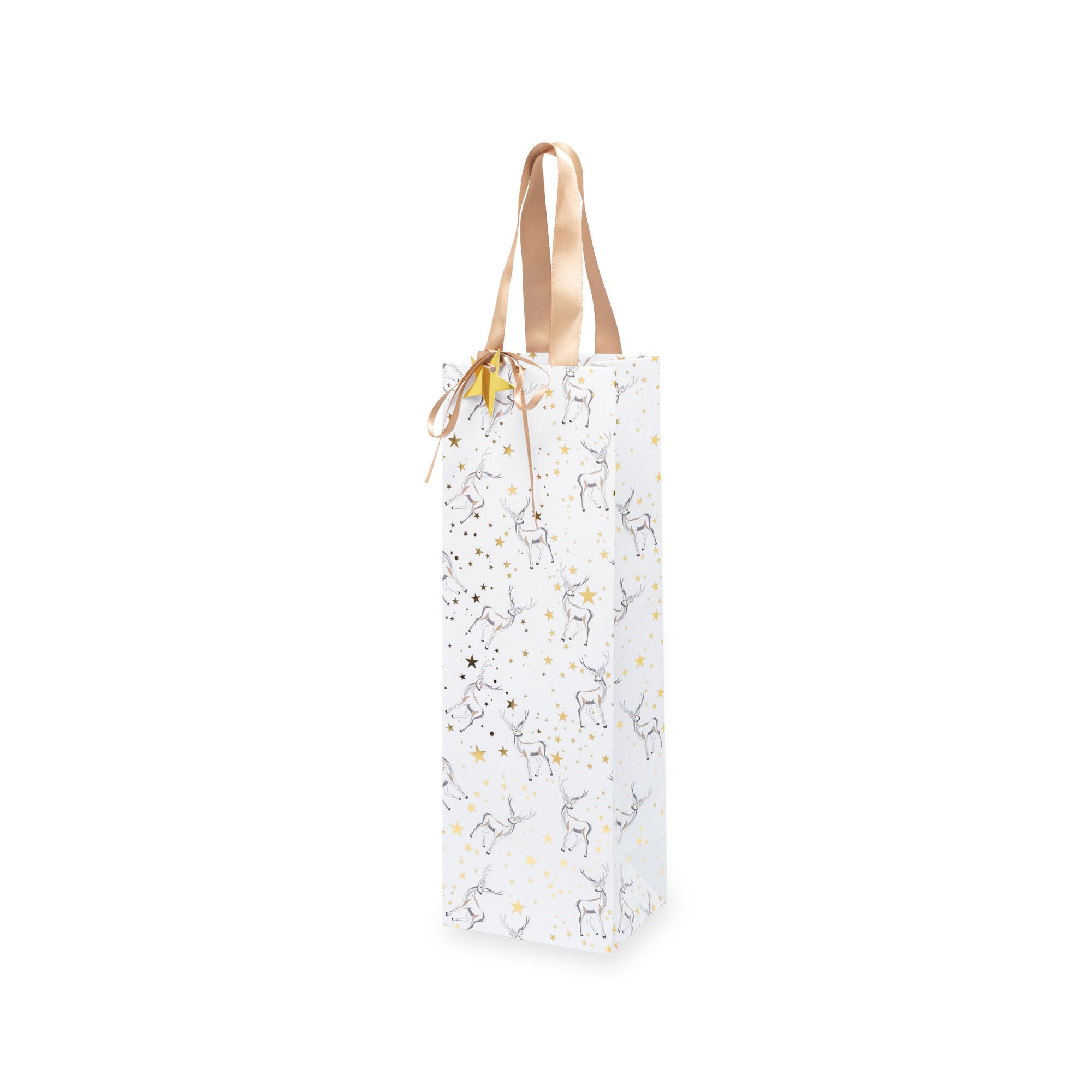 Sac à Vin Brillant Avec Strass Et Filet élastique - Cadeau élégant Pour Mariage, Anniversaire - Réutilisable - 8