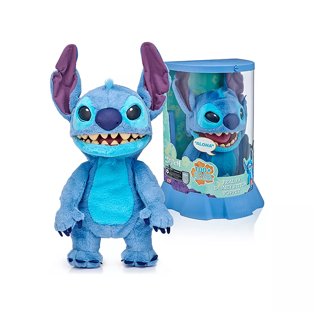 WOWStuff! - Real FX Stitch interaktive Plüsch-Puppe, Blau