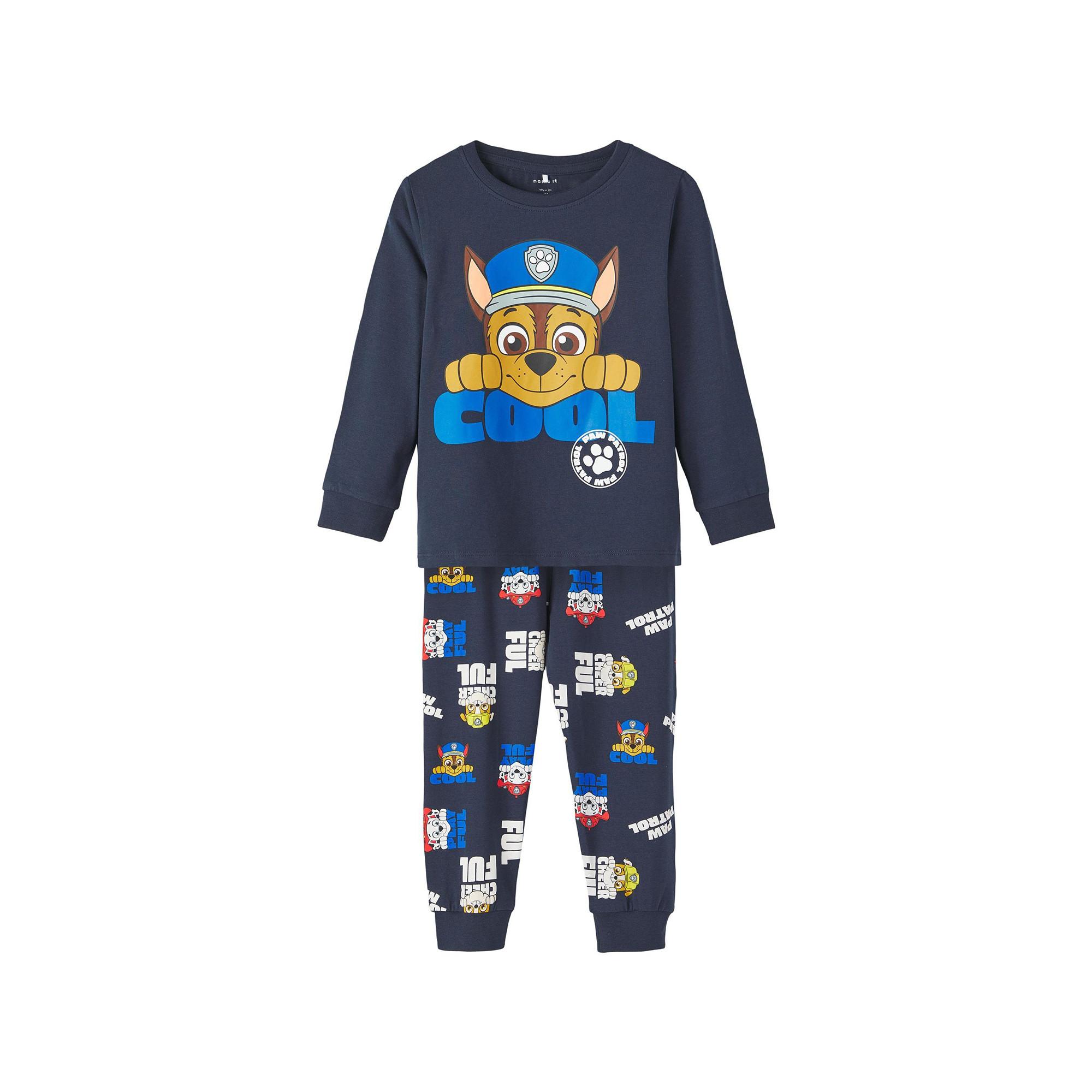 Image of Pyjama Set, Lang Jungen Marine 110-116