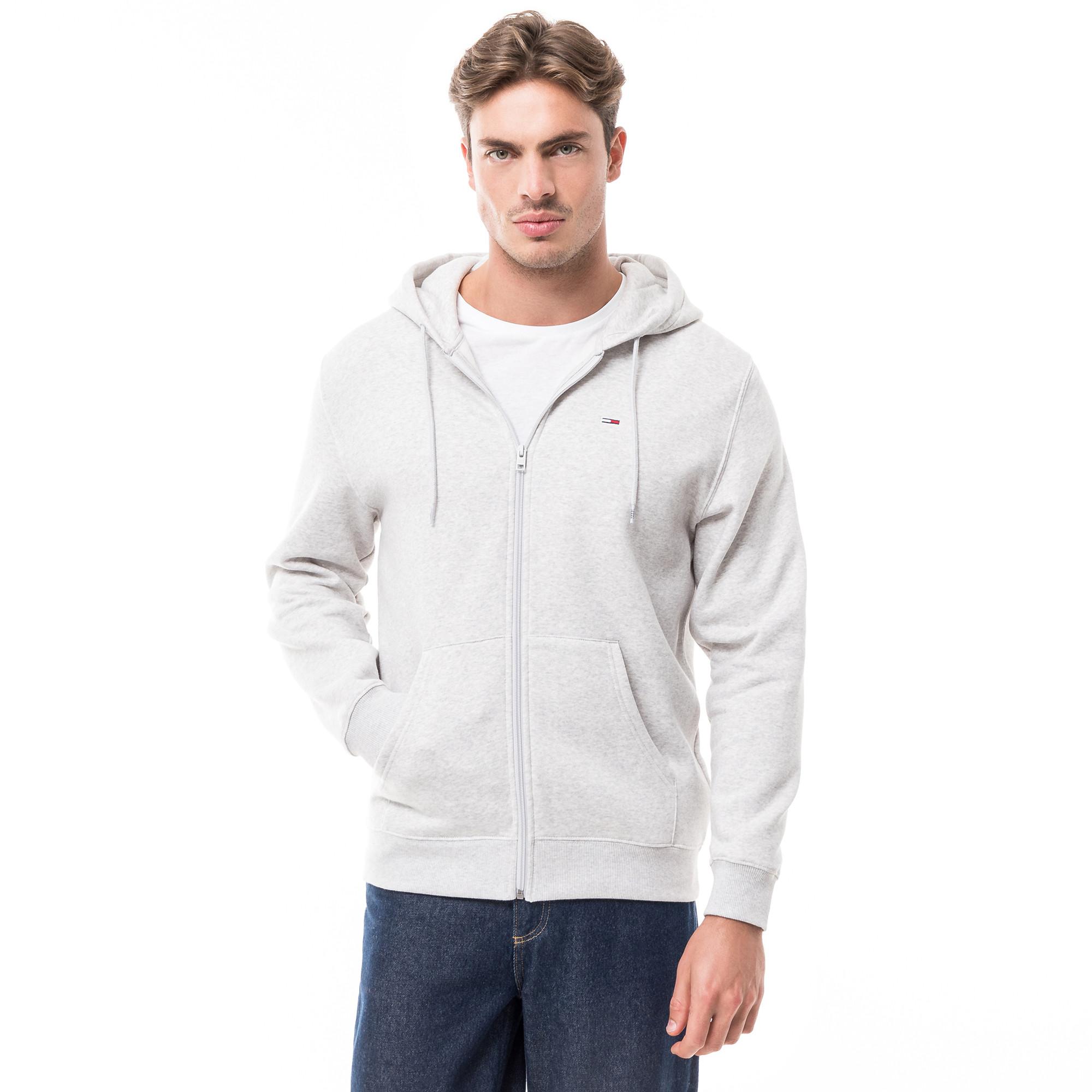 TOMMY JEANS TJM REG S FLAG ZIP FLEECE THRU Giacca felpata 