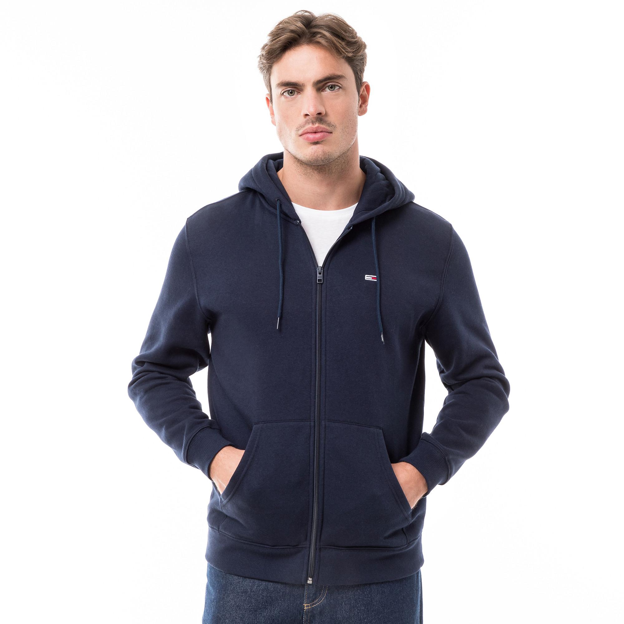 TOMMY JEANS TJM REG S FLAG ZIP FLEECE THRU Giacca felpata 