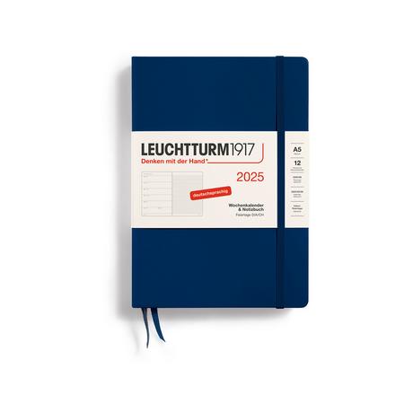 Leuchtturm1917 Agenda hebdomadaire 2025 Medium 