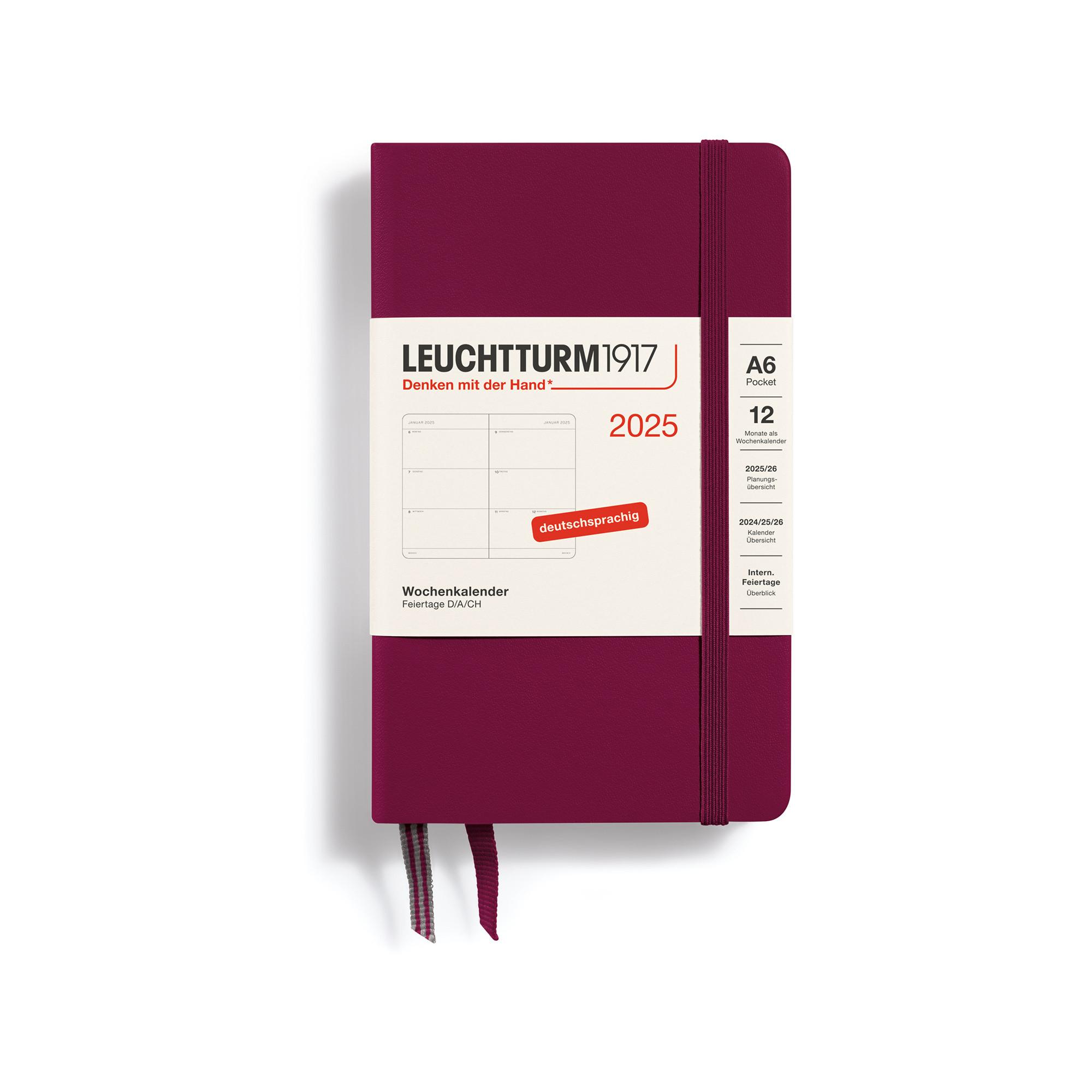 Leuchtturm1917 Wochenagenda 2025 Pocket 