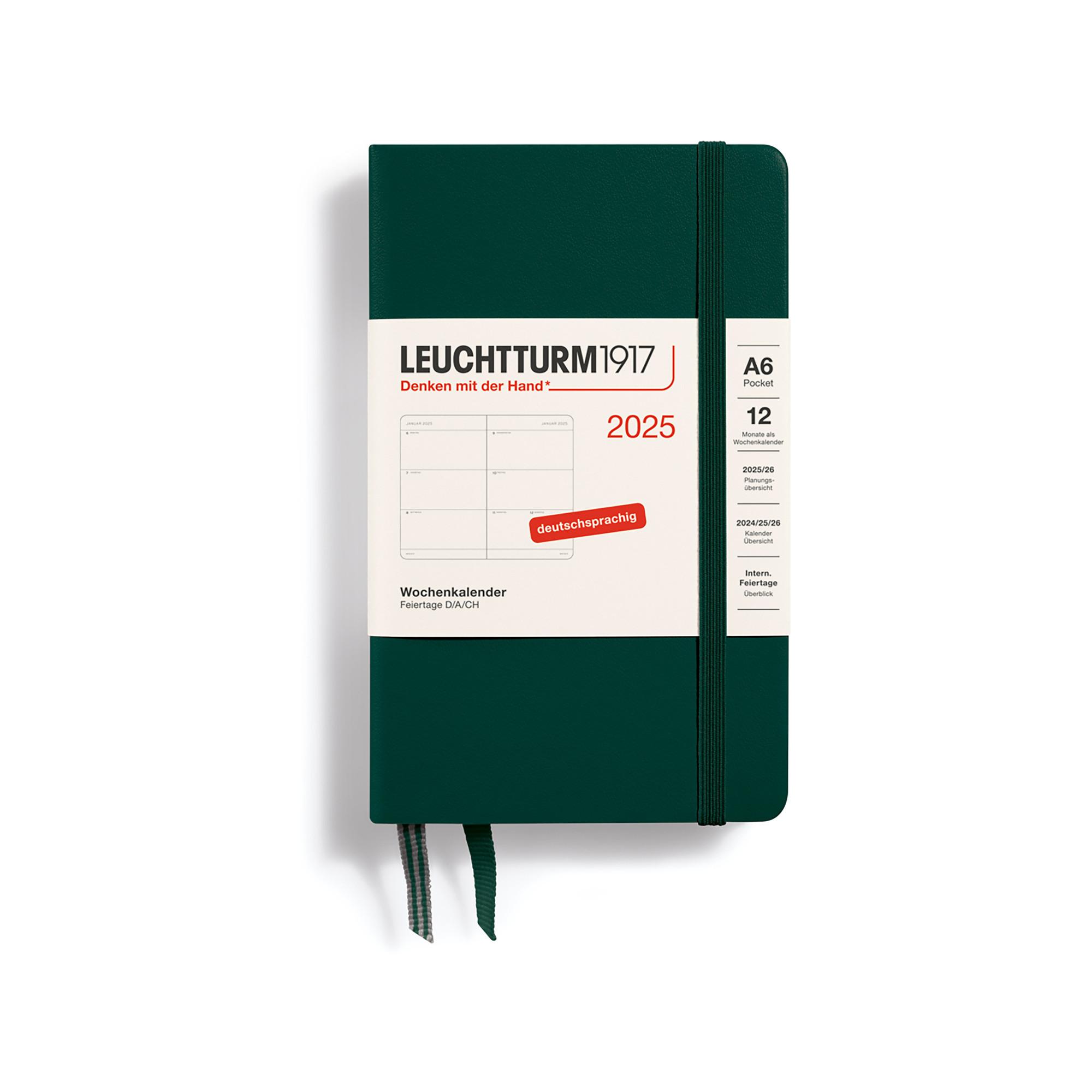 Leuchtturm1917 Wochenagenda 2025 Pocket 