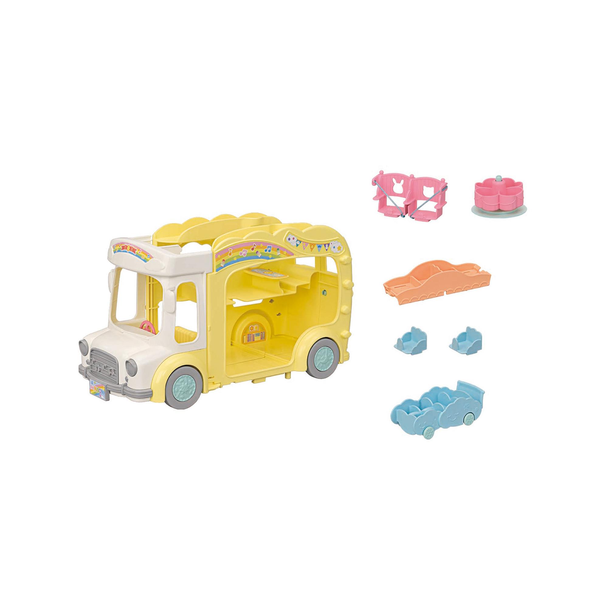 Sylvanian Families  Le bus et cour récréation 