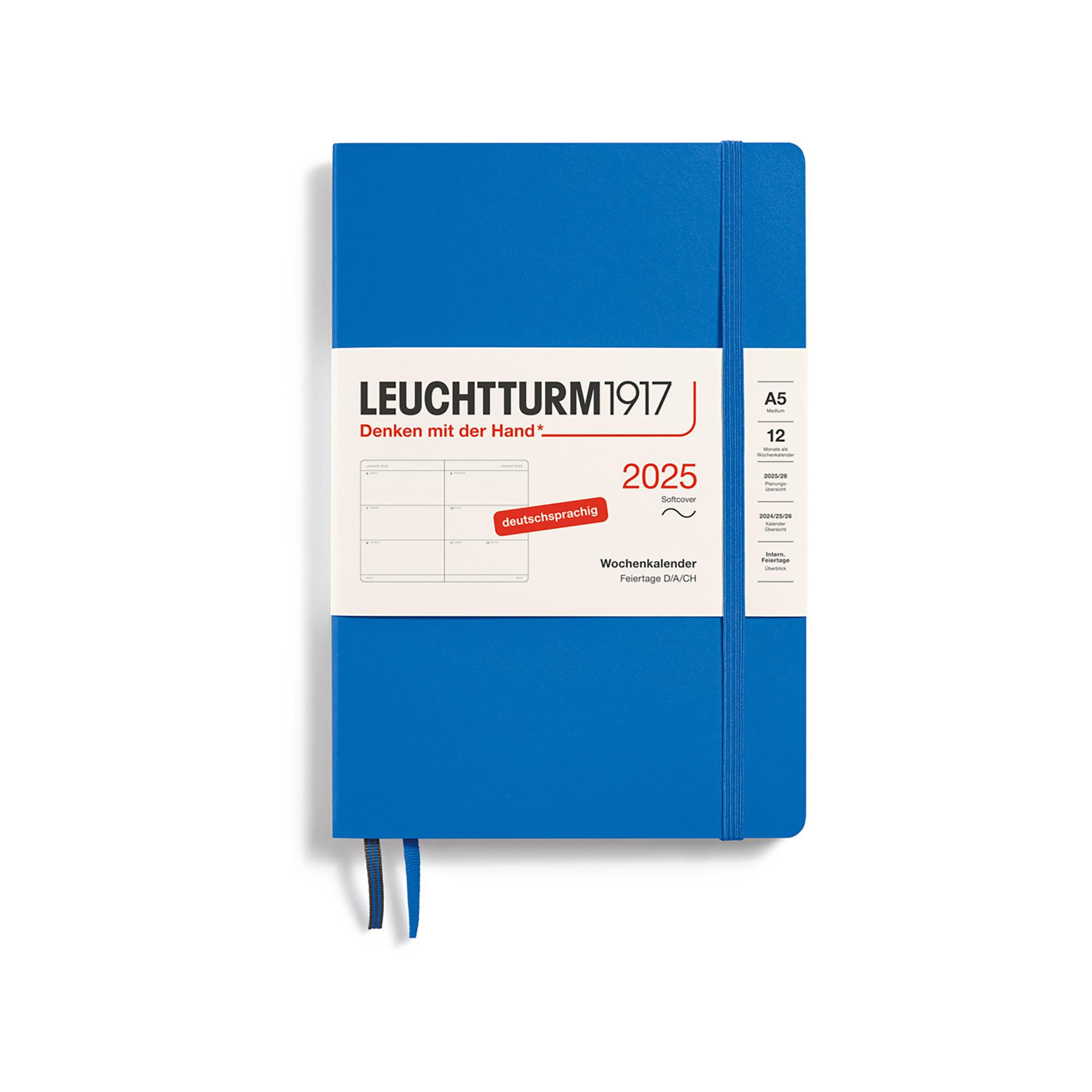 Leuchtturm1917 Agenda hebdomadaire 2025 Medium 