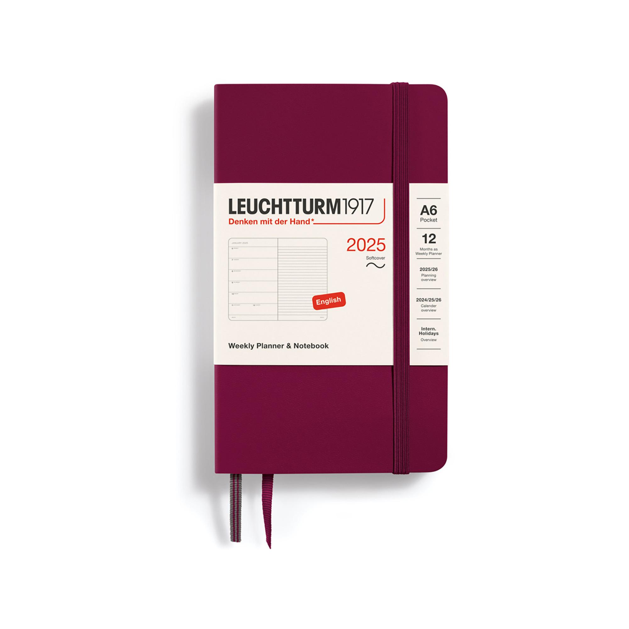 Leuchtturm1917 Agenda hebdomadaire 2025 Pocket 