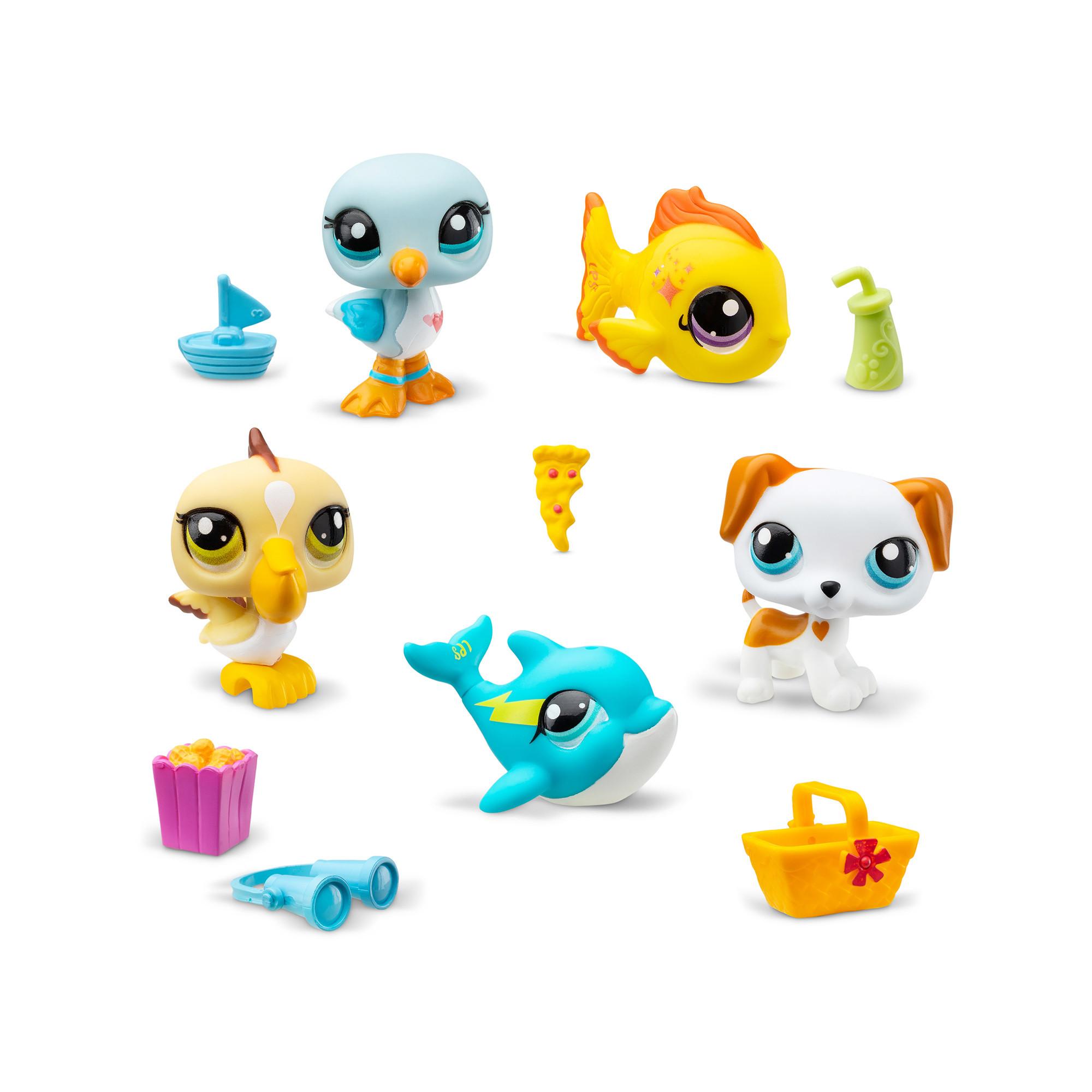 Littlest PetShop  Beach 5 pets Set 