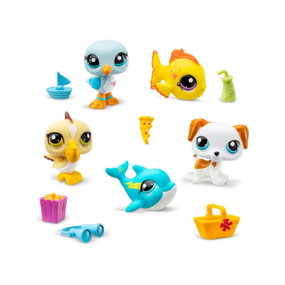Littlest PetShop  Beach 5 pets Set 
