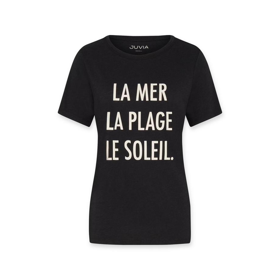 Juvia T-Shirt Manches Courtes Imprimé La Mer  