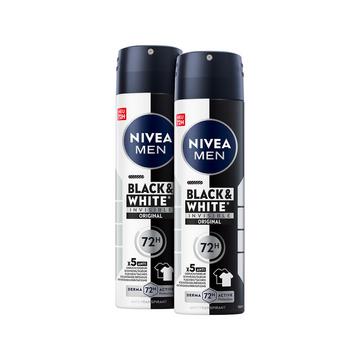 DEO Black & White Invisible Original Spray Male DUO