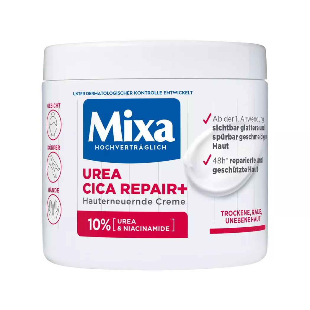 Mixa - Hauterneuernde Creme, Urea Cica Repair +, 400 ml