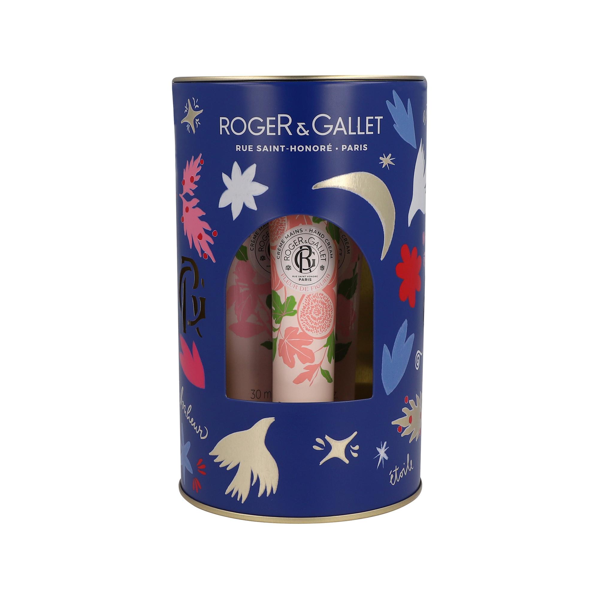 ROGER & GALLET RG Coffret Creme Mains Cofanetto Natale Trio di 3 Bestsellers Creme per Mani di Benessere 