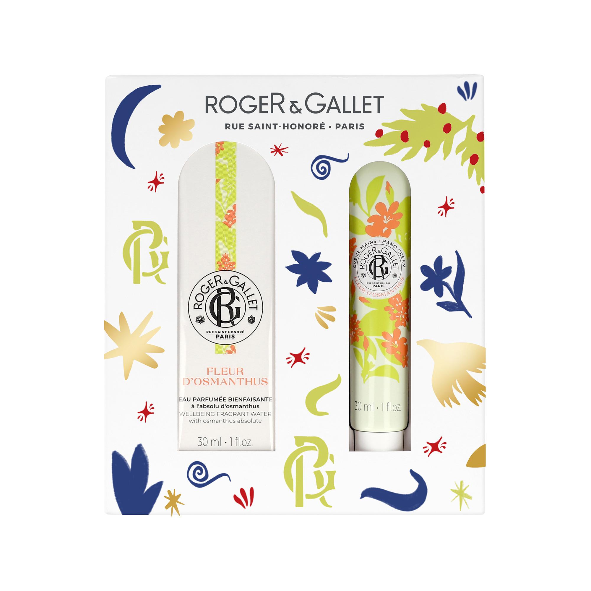 ROGER & GALLET RG Coffret E.Parf&C.Main FdO Coffret Noël Fleur d'Osmanthus Eau Parfumée Bienfaisante  