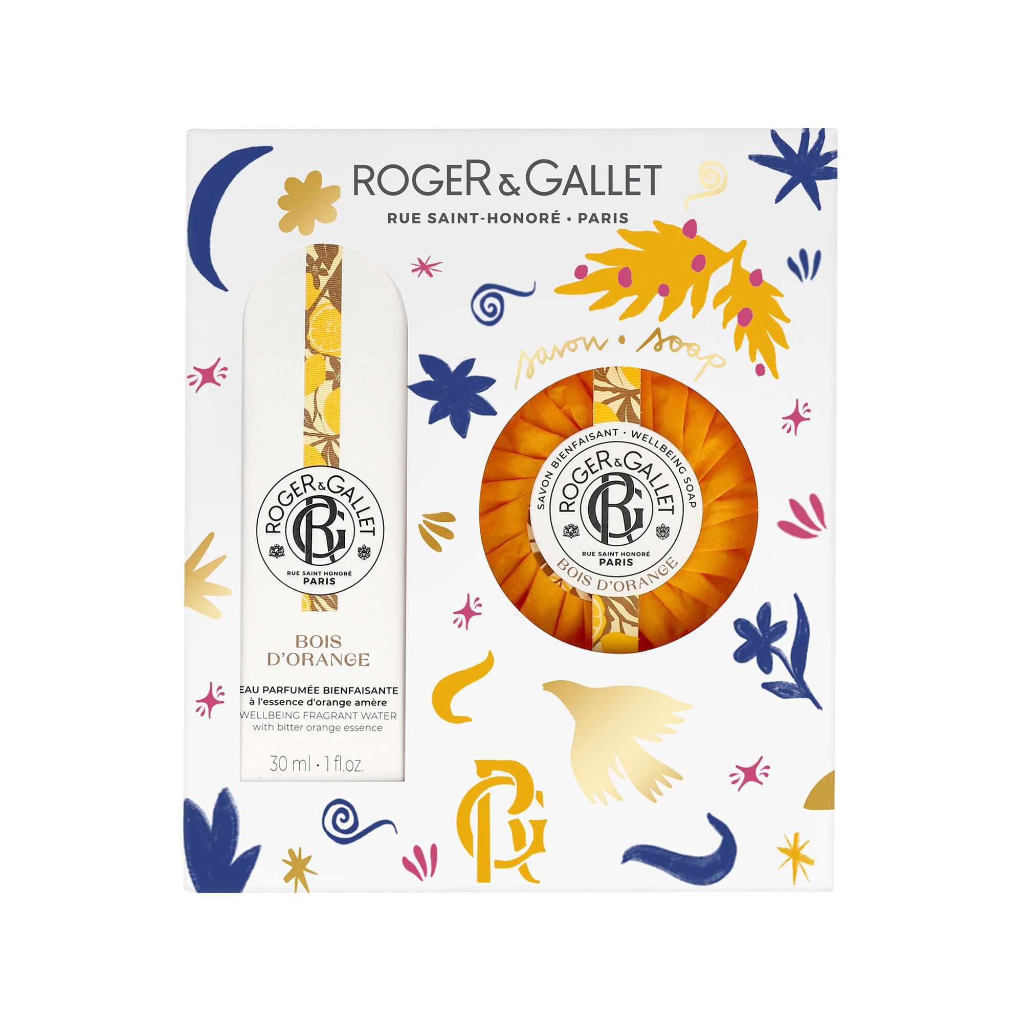 ROGER & GALLET RG Coffret E.Parf&Savon BdO Coffret Noël Bois d'Orange Eau Parfumée Bienfaisante  