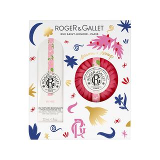 ROGER & GALLET RG Coffret E.Parf&Savon Rose Cofanetto di Natale Rose Acqua Profumata di Benessere 