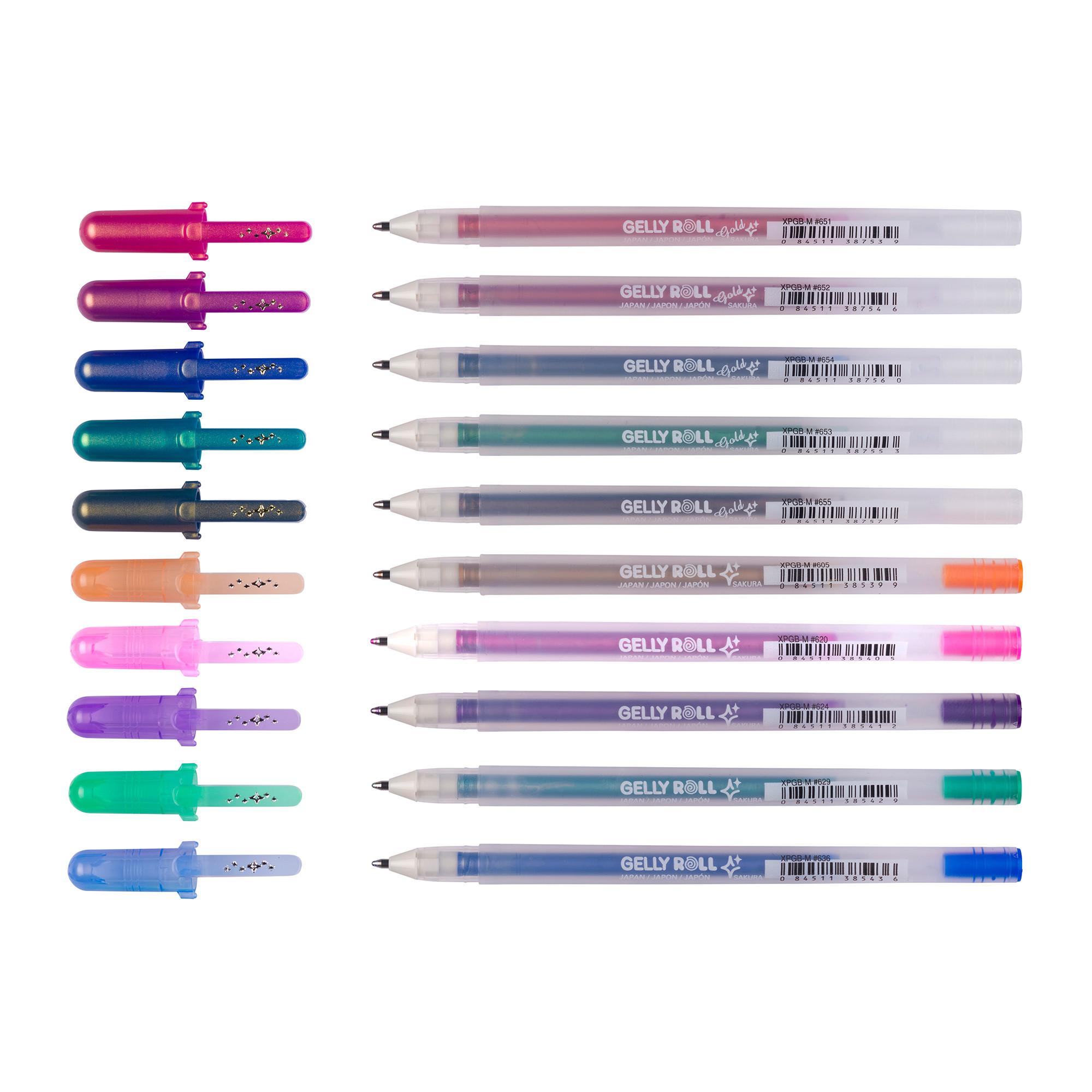 Sakura Gelroller Set Gold & Silver Shadow 