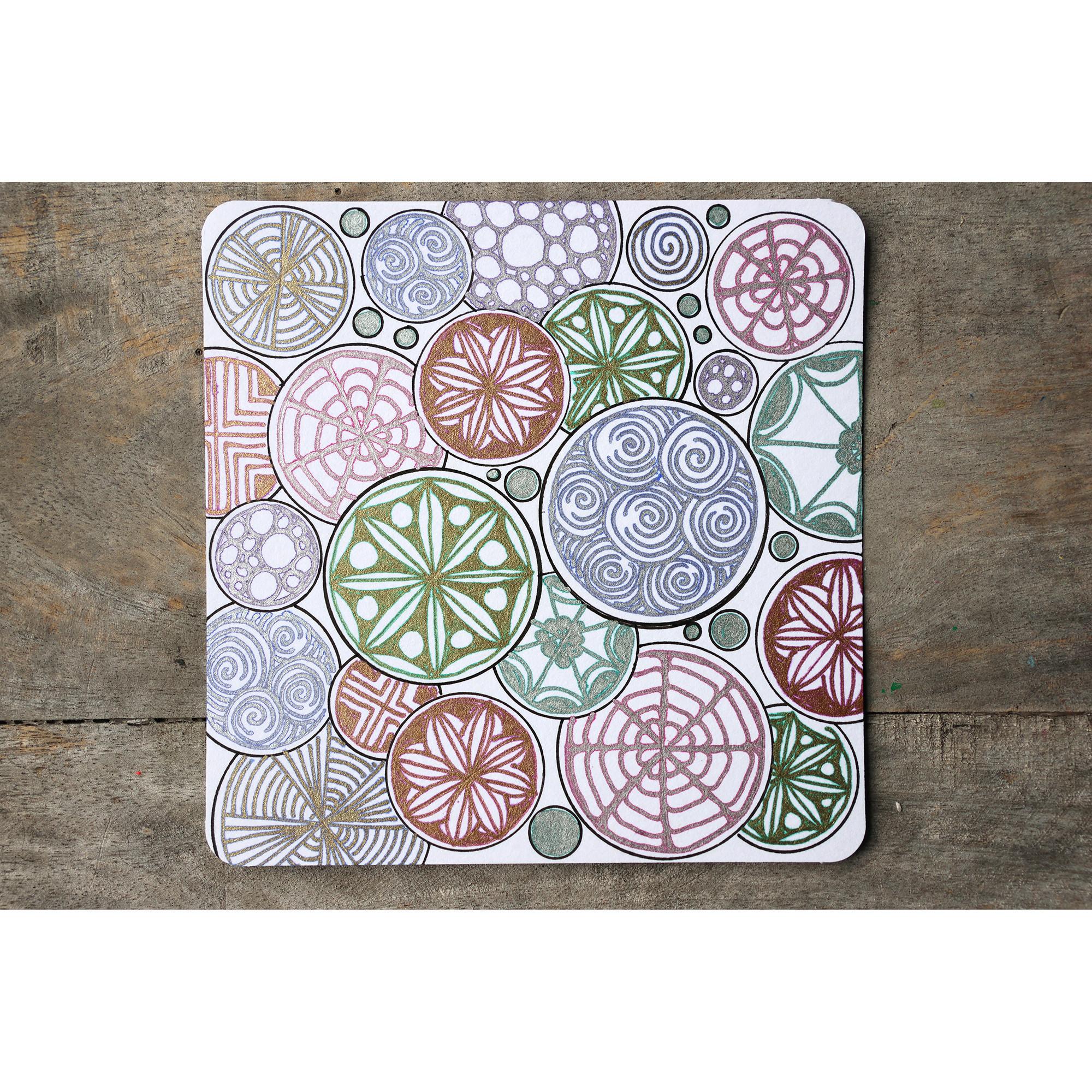 Sakura Gelroller Set Gold & Silver Shadow 