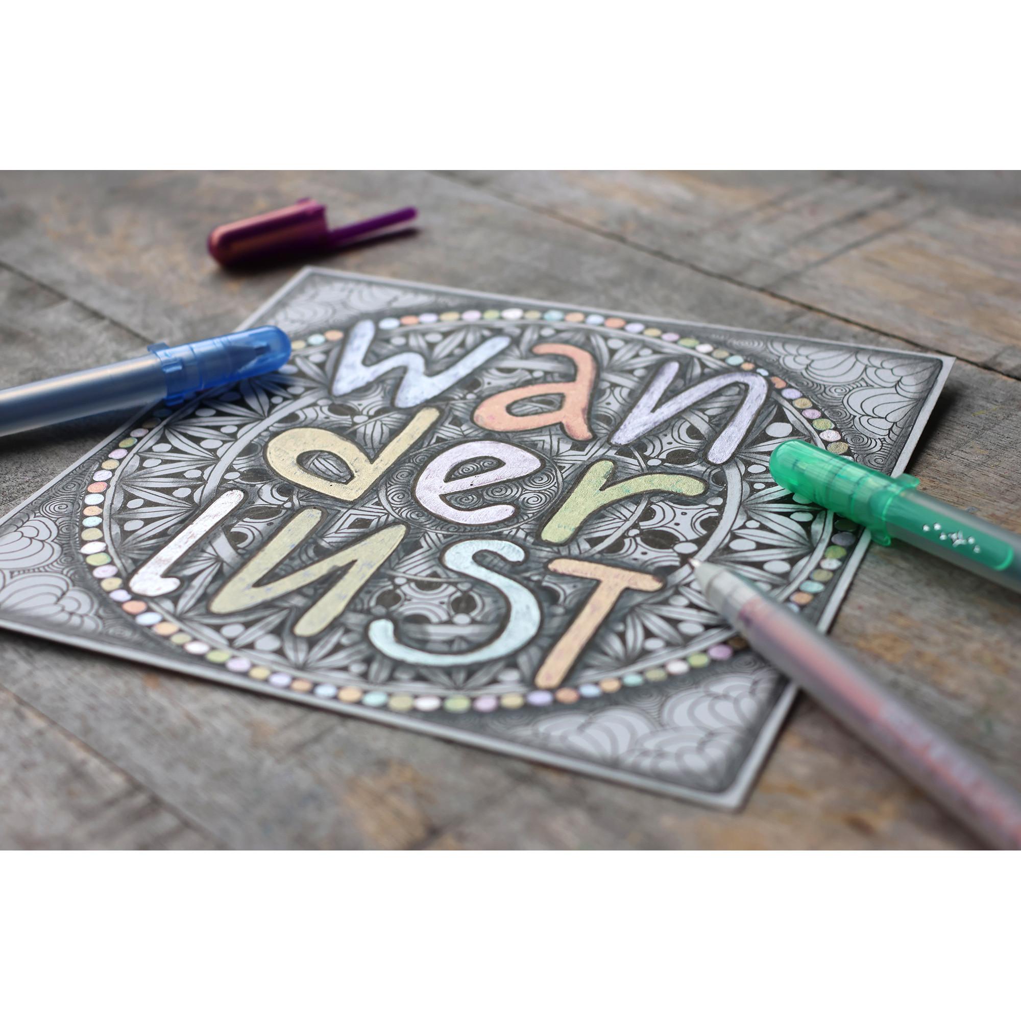 Sakura Gelroller Set Gold & Silver Shadow 