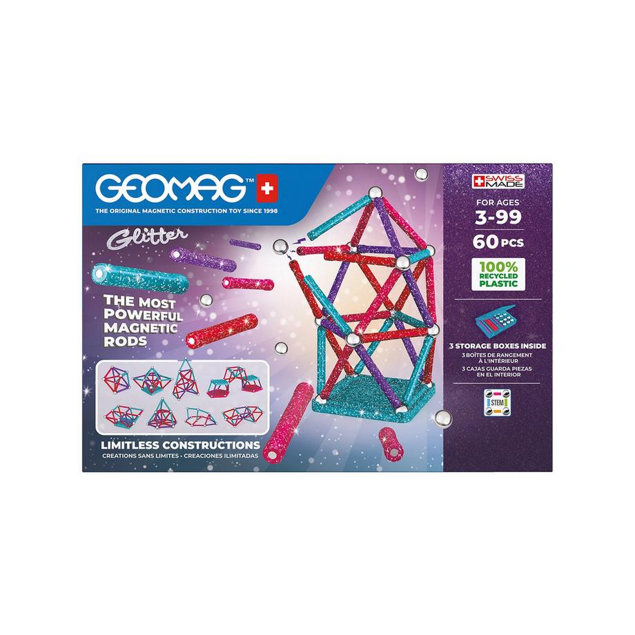 Geomag  Glitter Green Line, 60 Teile 
