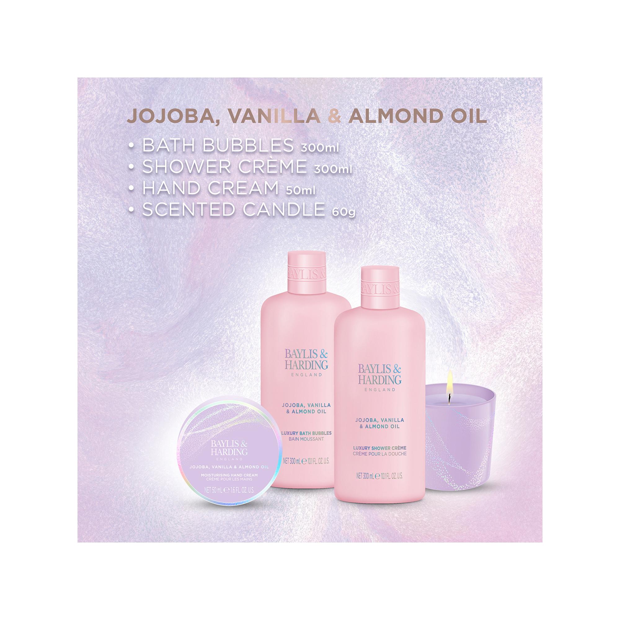 BAYLIS & HARDING Jojoba, Vanilla & Almond Oil Candlelight  Set Regalo 