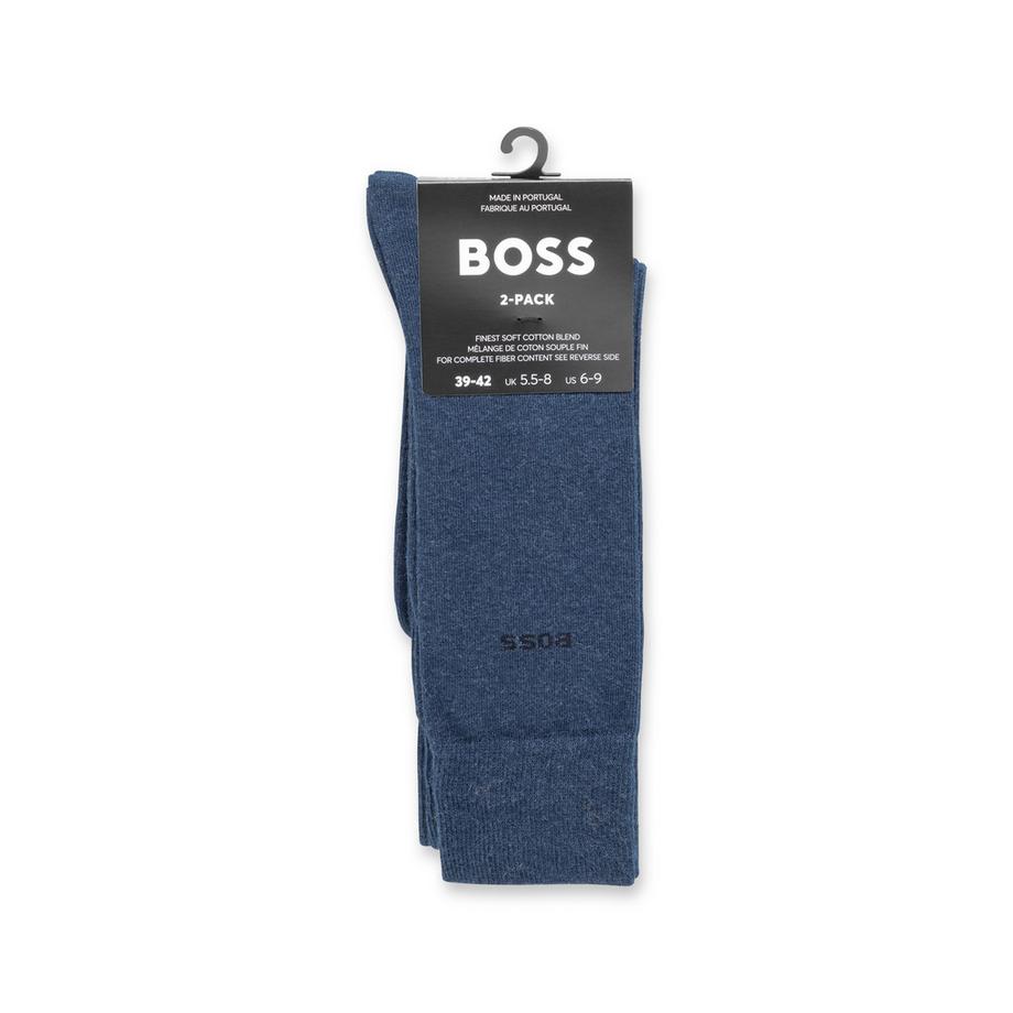 BOSS 2P RS Uni Colors CC Duopack Wadenlange Socken  