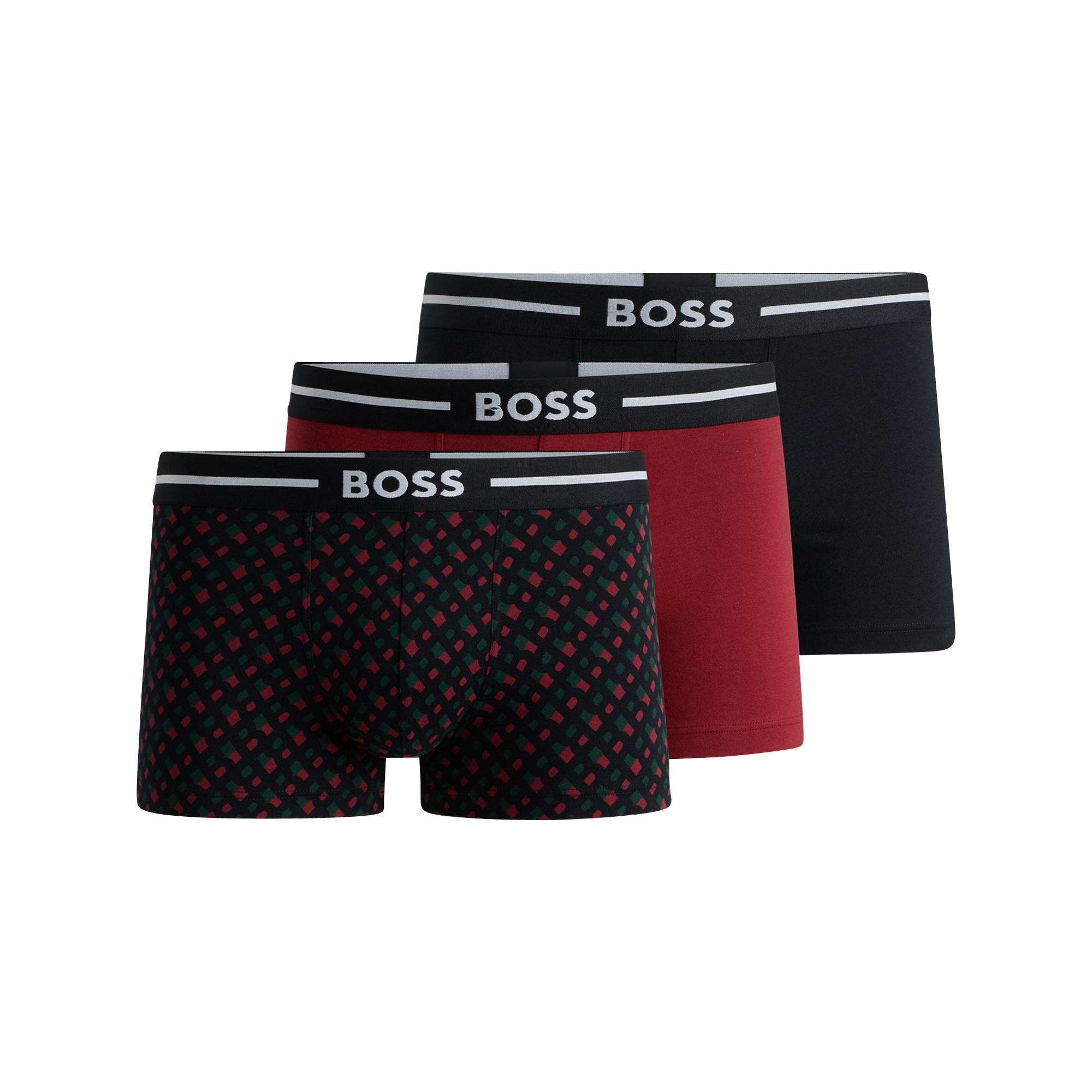 BOSS Trunk 3P Bold Design Lot de 3 boxers 