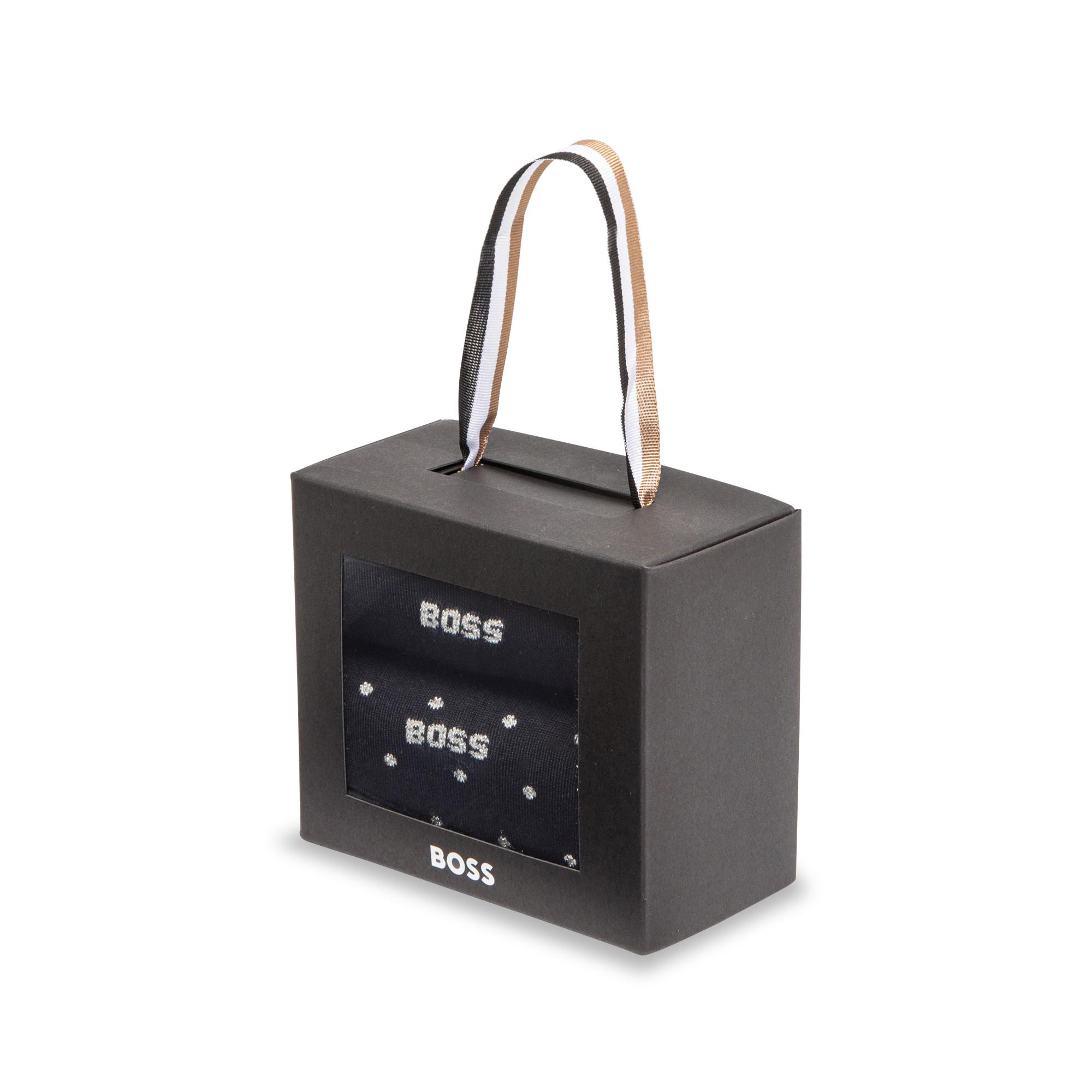 BOSS Lot de 2 paires de chaussettes hauteur mollet  