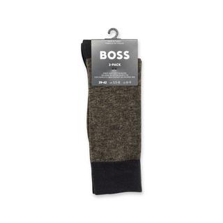 BOSS 2P RS yarn effect CC Lot de 2 paires de chaussettes, hauteur mollet 