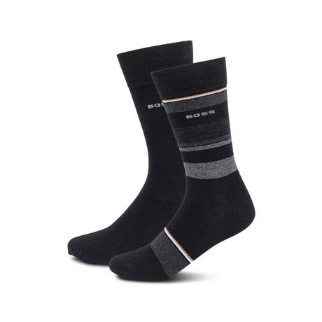 BOSS 2P RS Stripe ViBa Duopack, wadenlange Socken 