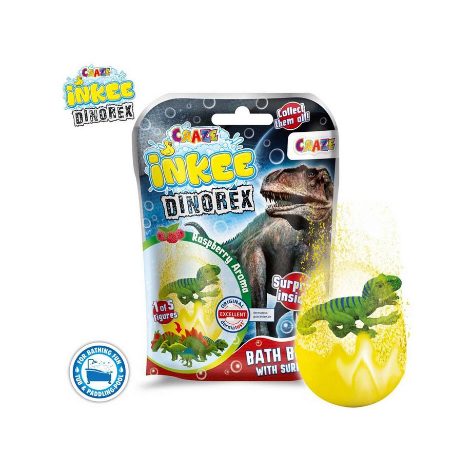 Craze  Inkee Surprise Bath Bomb Dino, bustina sorpresa 