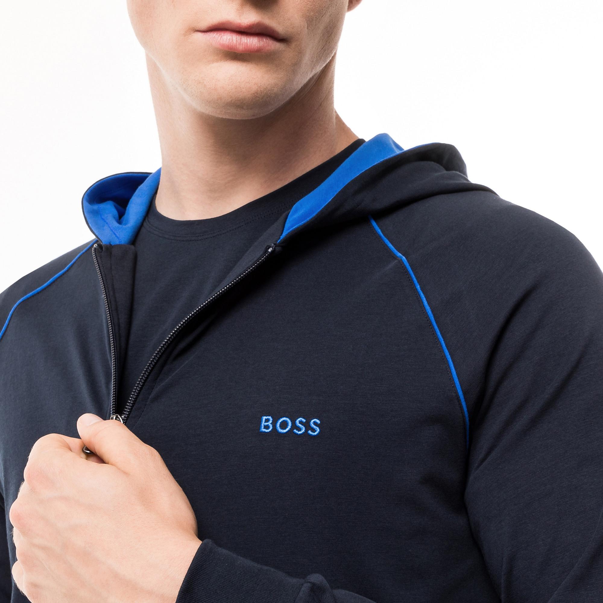 BOSS Mix&Match Jacket H Sweatjacke mit Kapuze 