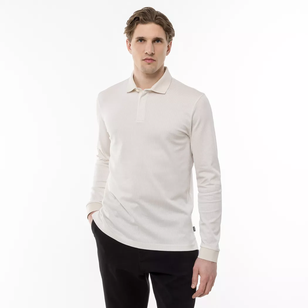 Boss Polo à Manches Courtes Pallas 10241531 Open White M Homme