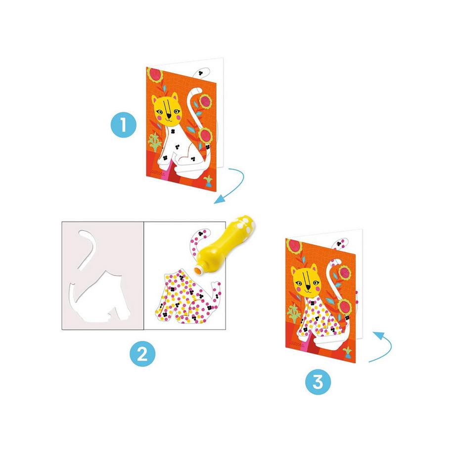 Djeco ensemble de peinture Peindre des petits points, c'est tout ! 